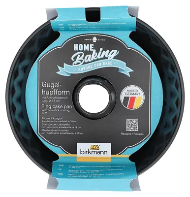 Produktbild von BIRKMANN Gugelhupfform, Ø 18 x H 9 cm,  Germany, Mit Antihaftbeschichtung & Rezept, 888784
