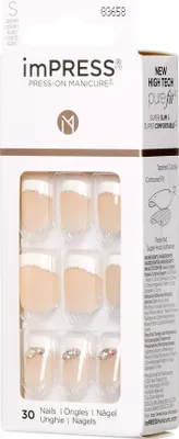 Produktbild von KISS | 30 Tips - Künstliche Nägel - Press On Tips - Beige - French-Nägel - Größe S - imPRESS Believe