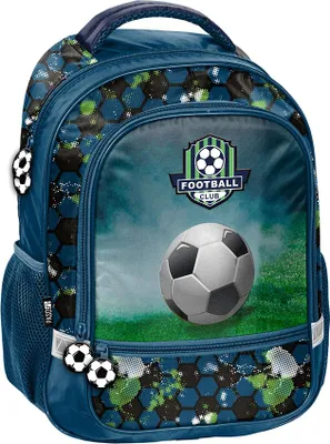 Produktbild von Schulrucksack FOOTBALL Blau, nur ein Rucksack
