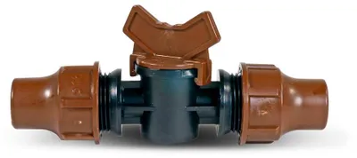 Produktbild von PE-Ventil 16 mm Schloss braun Rain Bird Schnellverbinder