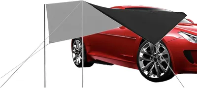 Produktbild von Auto-Markise für SUVs – mobile Fahrzeugseitenmarkise als wasserdichter Sonnenschutz für Trucks, SUVs, Kleinbusse, Strandausflüge, Angelausflüge und Wohnmobile