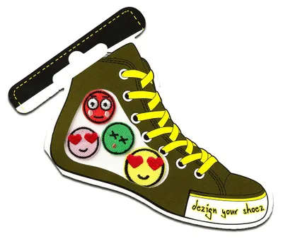 Obrázok produktu pre Shoe Emoji - Patch, Iron-on, Iron-on, Appliqué, Patch, Patch, Iron-on, Veľkosť: rôzne veľkosti