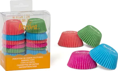 Image de Mini paniers à muffins 200pcs 32x22mm pastel