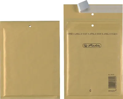 Immagine prodotto di Busta a bolle d'aria Herlitz tipo C/3 marrone 170 x 220 mm 4 buste