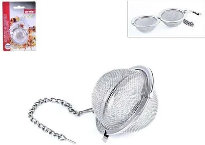 Zdjęcie produktu dla Zaparzacz do herbaty ORION Sitko do ziół z łańcuszkiem 4,5 cm