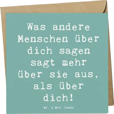 Produktbild von Mr. & Mrs. Panda Grußkarte Spruch Mobbing bewältigen Selbstwert - Meeresbrise - Geschenk, Trost, anlasskarte, Mitgefühl, faltkarte, Glückwunschkarte, Vertrauem, Stärke