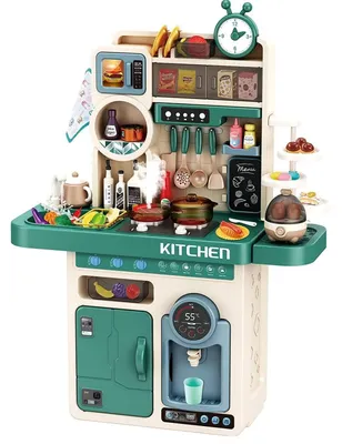 Produktbild von Coemo Kinderküche Tony Spielküche mit viel Zubehör Farbe Türkis