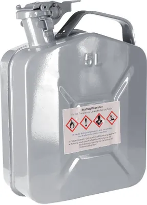 Produktbild von Kraftstoffkanister Benzinkanister Metall Dieselkanister Reservekanister grau 5L