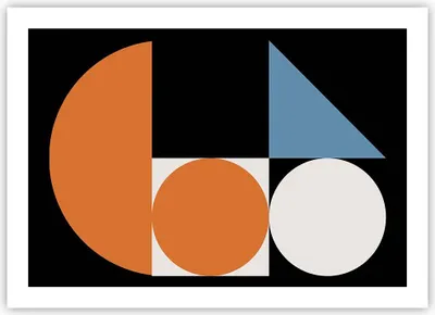 Produktbild von Poster - Poster ohne Rahmen - Stück Geometrisch Räder - 70x50 cm - Wand Bild - Wanddeko - Wandbilder - Kunstposter - Wandposter - Bilder - Kunstdruck - Wanddekoration - Wandbild - P2XAA70x50-4879