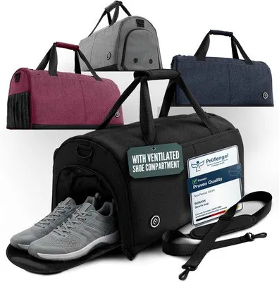 Productafbeelding van Sporttas Trainingstas met Schoenenvak, Natvak | Reistas Zwemtas Fitnesstas Gymbag Handbagage Weekender Bag Sportrugzak Duffelbag Sportza