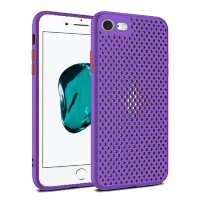 Immagine prodotto di Smartphonica Custodia in silicone per iPhone 7/8 con fori - Viola