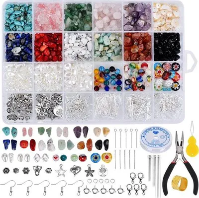 Image de Kit de création de bijoux DIY pour femmes et filles