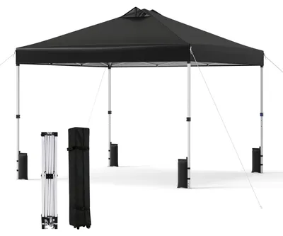 Produktbild von 3 x 3 m Faltpavillon mit Sandsäcken und Heringen, Schwarz