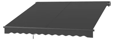 Immagine prodotto di Tenda da sole a rullo Gelarm, azionamento manuale, protezione UV 50+, colore grigio, dimensioni 300x250 cm