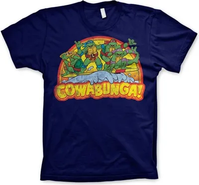 Produktbild von TMNT - Cowabunga T-Shirt - XX-Large - Navy