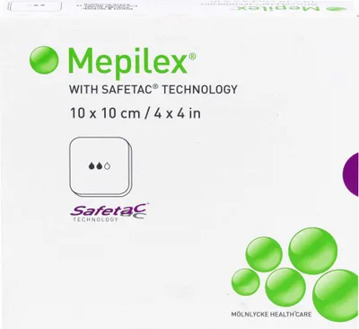 Produktbild von MEPILEX 10x10cm Schaumverband, 5 St VER