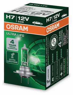 Produktbild von Lampe Birne 1x Original Osram ULTRA LIFE / Fassung H7 12V 55W Scheinwerfer