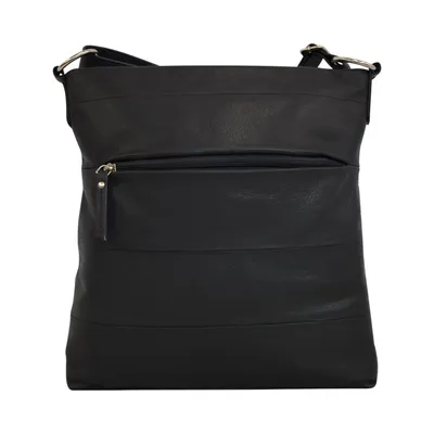 Produktbild von Cinino Ledertasche Umhängetasche Crossbody Bag C1152 Schwarz