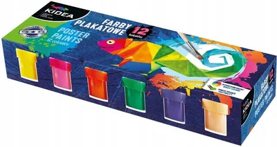 Obrázek produktu pro Barvy na plakáty 12col 20ml KIDEA DERFORM