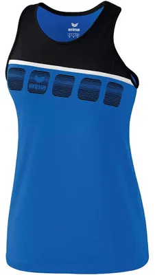 Productafbeelding van Erima Damen trainingsjas met capuchon, kleur: royalblauw/zwart/wit, maat 40, artikelnummer: 1031910
