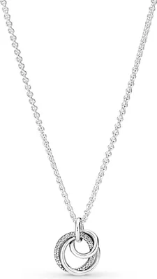 Produktbild von PANDORA Kette mit Kreisanhänger aus 925er Silber und Zirkonia