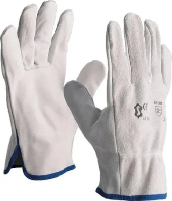 Image de Gants de protection cuir paume fleur et dos croûte de bovin T11 naturel - L-3XLN