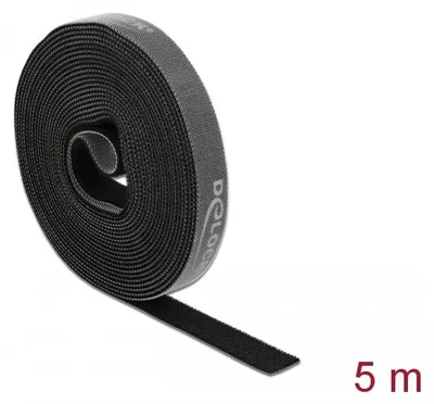 Immagine prodotto di DELOCK Klettband auf Rolle L 5 m x B 15 mm schwarz