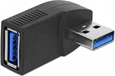Produktbild von DELOCK USB3.0 Adapter A -> A St/Bu 90° gew. horizontal