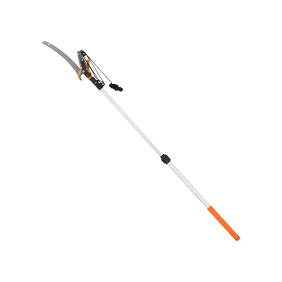 Produktbild von Astsäge，2-in-1 Astsäge，Teleskop-Baumsäge，Langstielige Gartensäge，Teleskopstiellänge 135/172/199 cm, geeignet für hohe Baumäste, Orangenbaum.