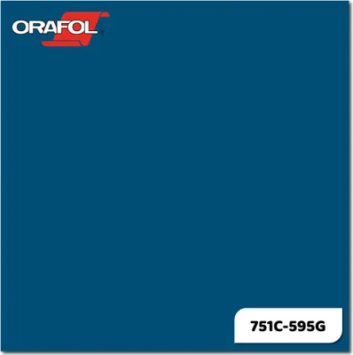 Produktbild von ORAFOL ORACAL 751C Meterware - 595 BLUE-GREEN in 63 x 100cm