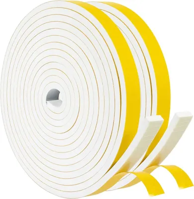 Imagen del producto de Cinta de sellado autoadhesiva, burlete de goma de 10 mm x 6 mm, 10 metros, para puertas y ventanas