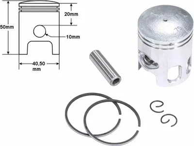 Immagine prodotto di Pistone Yamaha Jog 50 Std 40,50 2-Circuiti