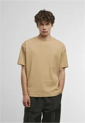 Obrázok produktu pre Pánské kraťasy Urban Classics Rib Shortsleeve unionbeige - S