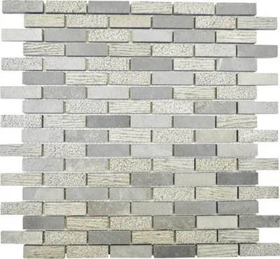 Produktbild von Natursteinmosaik XNC B49 Marmr grau 30,5x30,5 cm