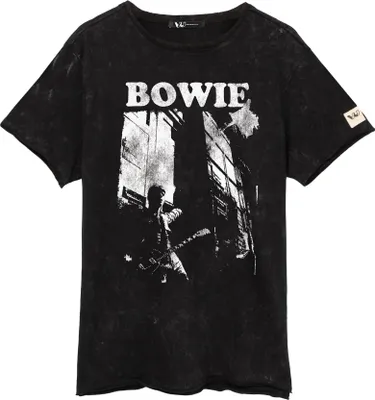 Produktbild von David Bowie - T-Shirt für Herren/Damen Uni NS7206 (L) (Schwarz/Weiß)