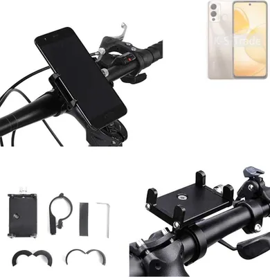 Produktbild von K-S-Trade Handyhalterung für das Fahrrad kompatibel mit Infinix Hot 12 Play Halter Lenkstange Fahrradhalterung Motorrad Bike Mount Befestigung