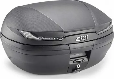 Produktbild von GIVI V45 Arena Tech 45L Monokey Schwarzer Textur-Top-Koffer mit rauchgrauen Reflektoren