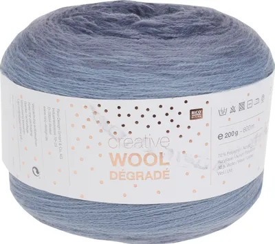 Produktbild von Rico Design Creative Wool Dégradé, Wolle, 800 m, 200 g