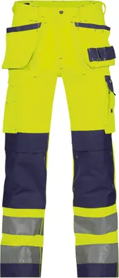 Produktbild von Dassy Warnschutz Arbeitshose GLASGOW PESCO74 Gr. 64 neongelb/dunkelblau