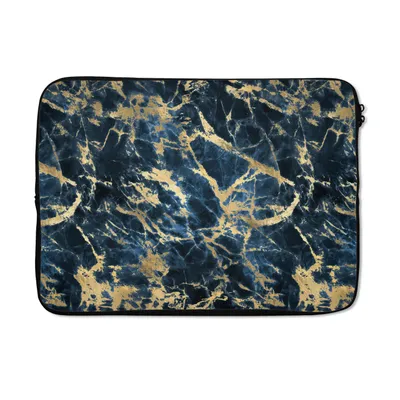 Produktbild von MuchoWow® Laptop Hülle 13 Zoll Marmor - Gold - Luxus - Design Laptoptasche - Laptophülle - Sleeve - Rundumschutz