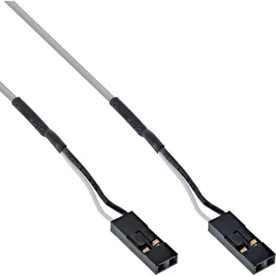 Produktbild von InLine Audiokabel intern, digital, 2pol Stecker / Stecker, 0,66m, 0,66 m, Grau