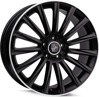 Produktbild von 20 Zoll KESKIN KT18 5x112 ET30 Alufelgen MATT BLACK LIP POLISH