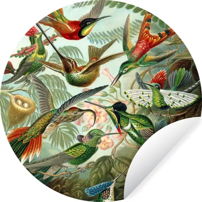 Produktbild von MuchoWow® - Tapetenkreis - Wandbild rund - Schlafzimmerdekoration - Wanddeko - runde Tapete - Kunst für zu Hause