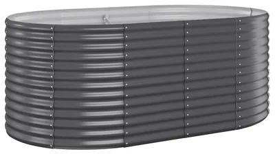 Productafbeelding van vidaXL Verhoogde plantenbak, verzinkt staal, 175x100x68 cm, antraciet