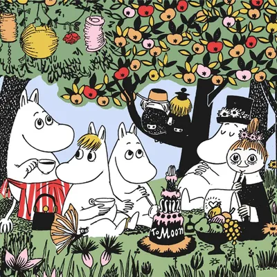 Produktbild von HAVI Moomin Servietten - Moomin-Party, 33cm