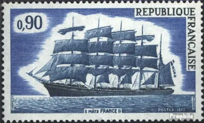 Produktbild von Briefmarken Frankreich 1973 Mi 1839 (kompl.Ausg.) postfrisch Segelschiff