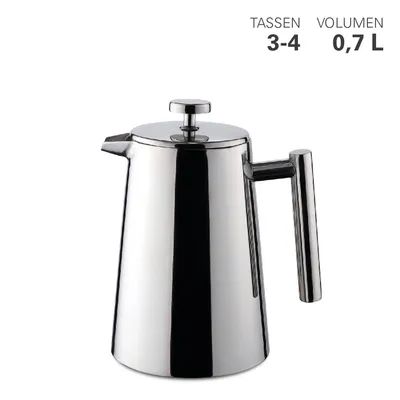 Produktbild von Karl Weis Pressfilterkanne doppelwandig 0,7 L, Edelstahl