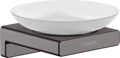 Produktbild von Hansgrohe Seifenschale AddStoris Brushed Black Chrome, 41746340