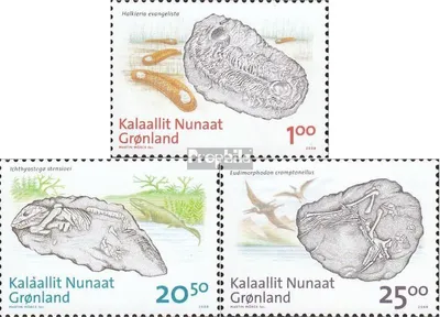 Produktbild von Briefmarken Dänemark - Grönland 2008 Mi 512-514 (kompl.Ausg.) postfrisch Grönländische Fossilienfunde