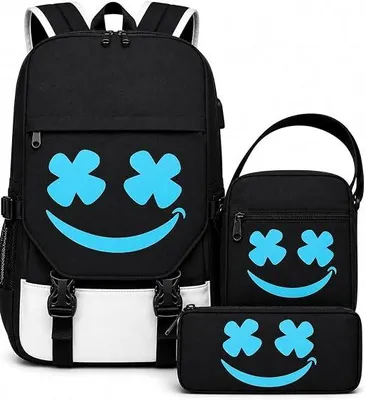 Produktbild von 3 in 1 Schulrucksack Jungen Set – Schulranzen Kinder & Mädchen Rucksack mit Schultertasche & Federmäppchen Reflektierender Groß Wasserdicht